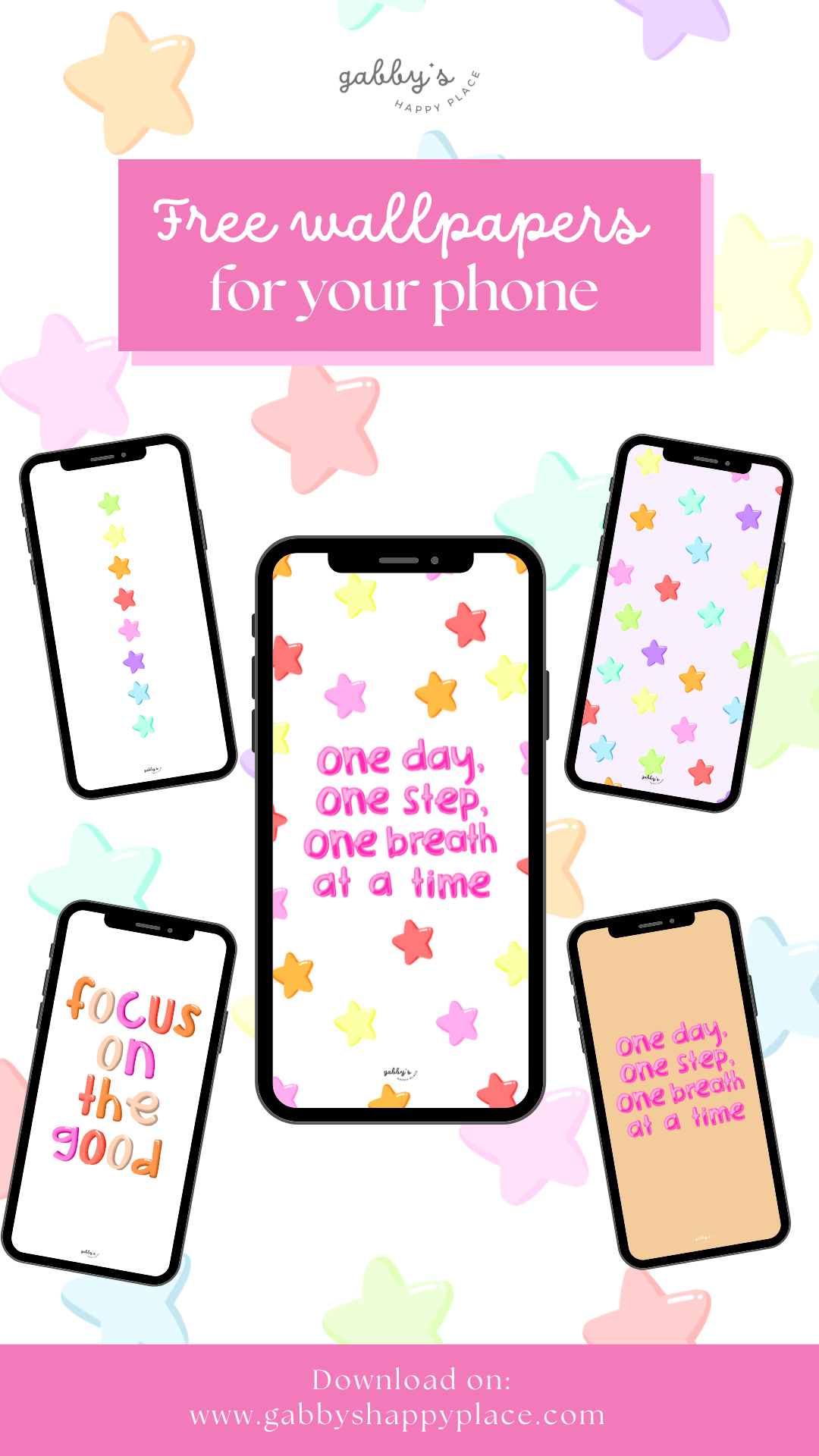 Positivity Phone Wallpapers: star version.