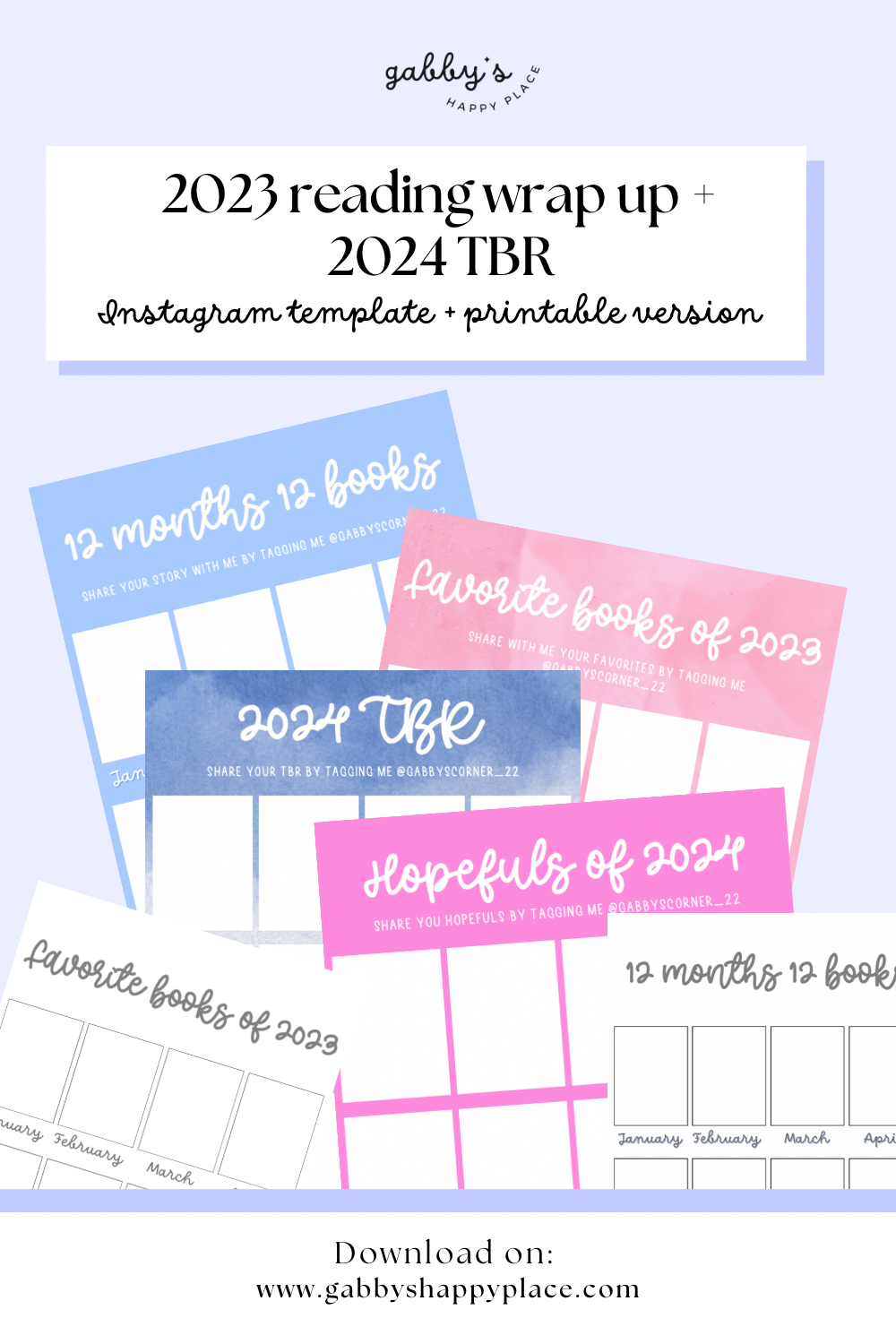 2023 wrap-up + 2024 TBR template and printable.