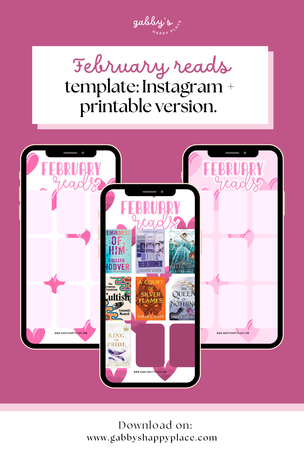 February Reads Templates