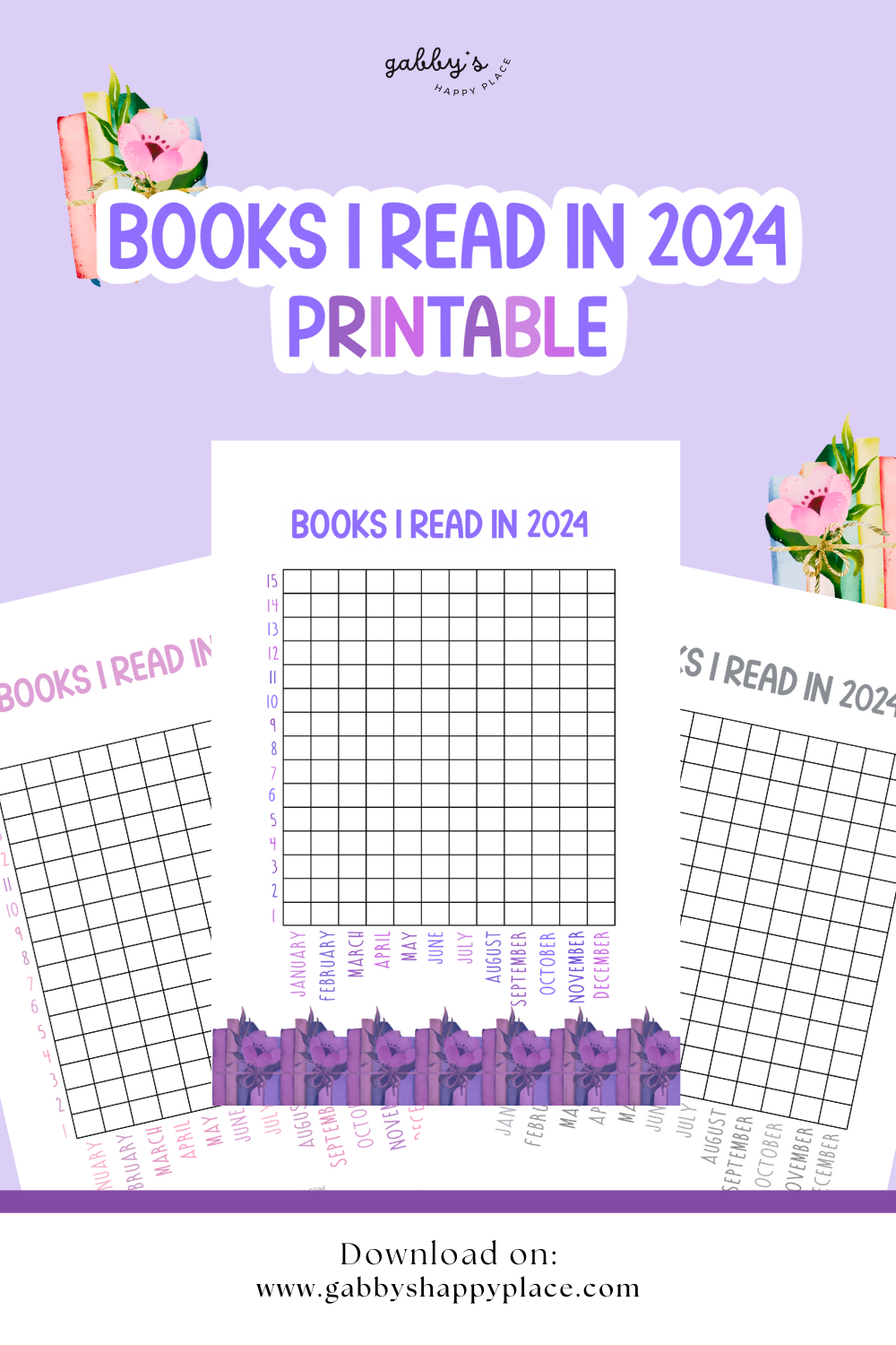 “Books I read in 2024” Printable