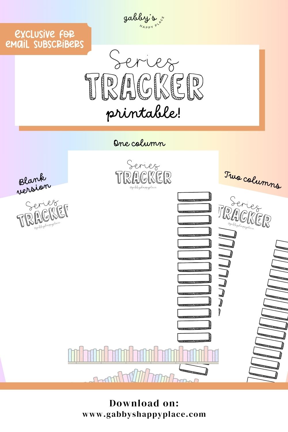 Series Tracker Printable