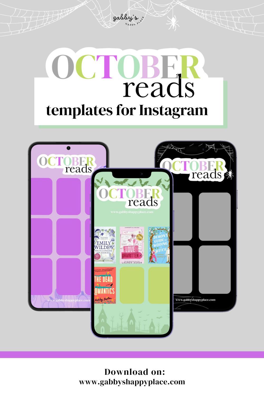 October Reads Templates